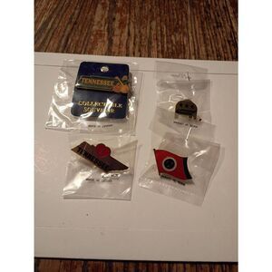 Tennessee State Pin Lot Enamel Hat Lapel Pins Souvenir Set 4pc NEW